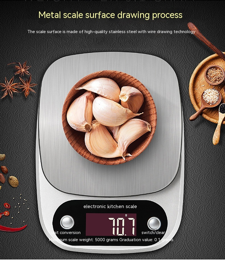 Sleek Digital Kitchen Scale